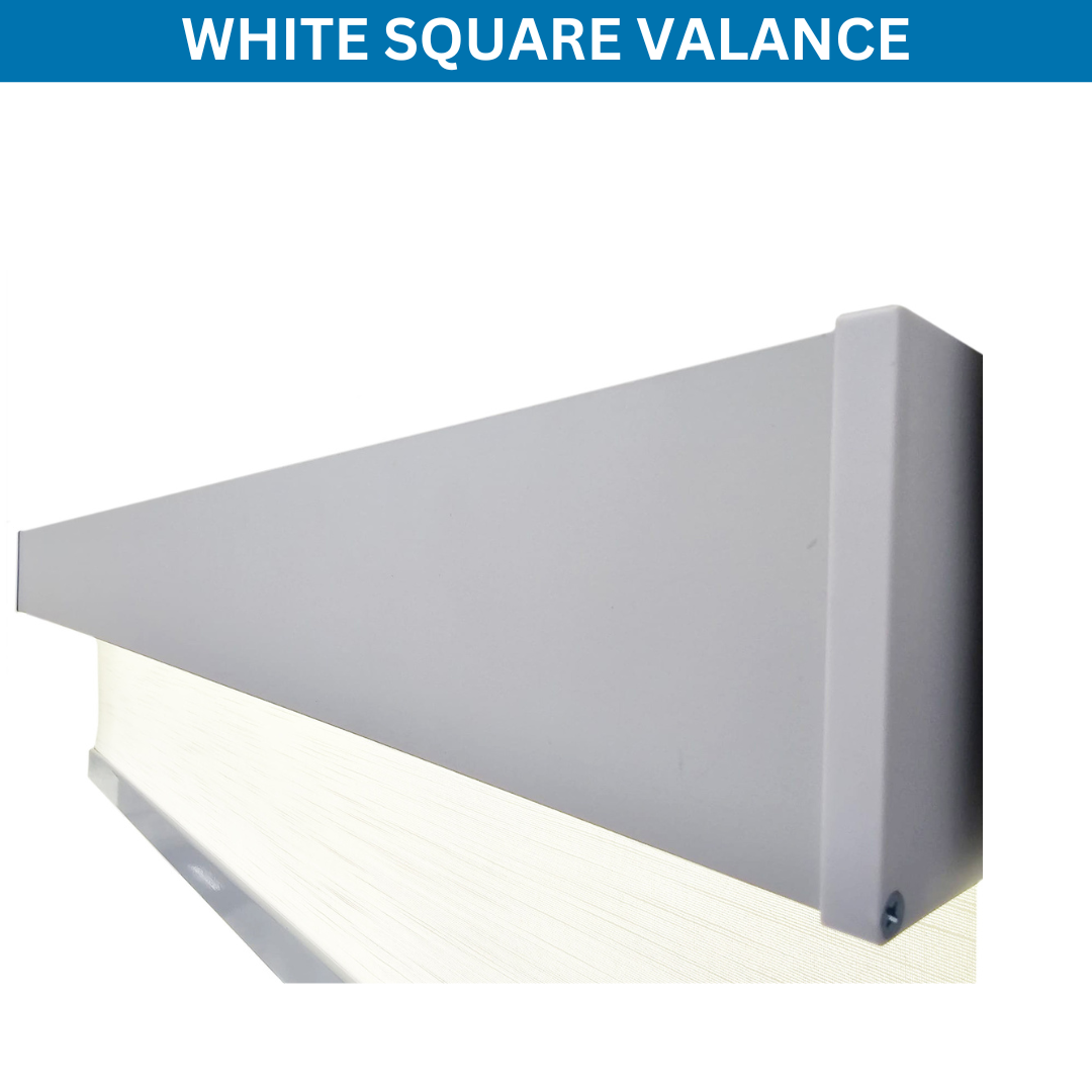 White Sqaure Valance