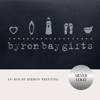 Black Ribbon Silver Print
