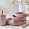 Dusty Pink Sippy Cup, Plate, Bowl & Spoon $74.90