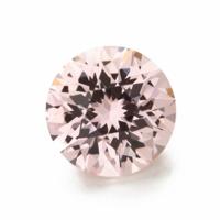 peach lab sapphire round cut