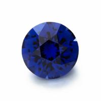 royal blue lab sapphire round cut
