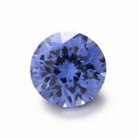 periwinkle blue lab sapphire round cut