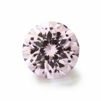 light pink lab sapphire round cut