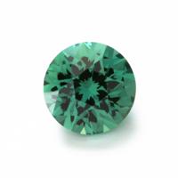 green lab sapphire round cut