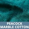 Peacock Luxury Marble Cotton