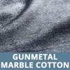 Gunmetal Luxury Marble Cotton