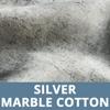 Silver Luxury Marble Cotton