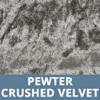 Pewter Crushed Velvet