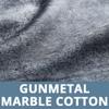 Gunmetal Luxury Marble Cotton