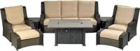 Picture of Rome 8pc Deep Seating Group Set in "Heather Beige"