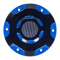 Axion Billet Aluminum Gas Cap with Carbon Fiber Plate for Harley Touring 2023.5 & Later
