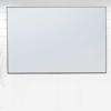 black aluminum framed mirror