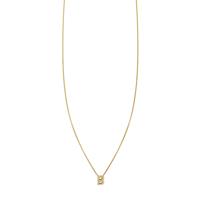 Pave Diamond Letter B Initial Necklace