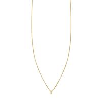 Pave Diamond Letter Y Initial Necklace