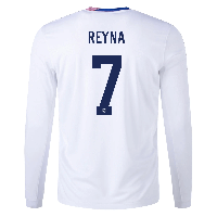 Nike 2024-25 USA Men's Stadium Home Long-Sleeve Jersey (Reyna)