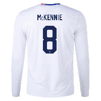 Nike 2024-25 USA Men's Stadium Home Long-Sleeve Jersey (McKennie)