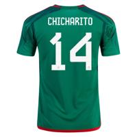 adidas 2022-23 Mexico Home Jersey - Green-Red (Chicharito)