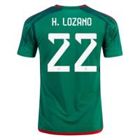 adidas 2022-23 Mexico Home Jersey - Green-Red (H. Lozano)