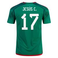 adidas 2022-23 Mexico Home Jersey - Green-Red (Jesus C.)