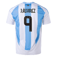adidas 2024-25 Argetina Stadium Home Jersey (J. Alvarez)