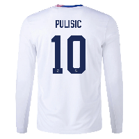 Nike 2024-25 USA Men's Stadium Home Long-Sleeve Jersey (Pulisic)