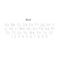 Engrave with Block Font